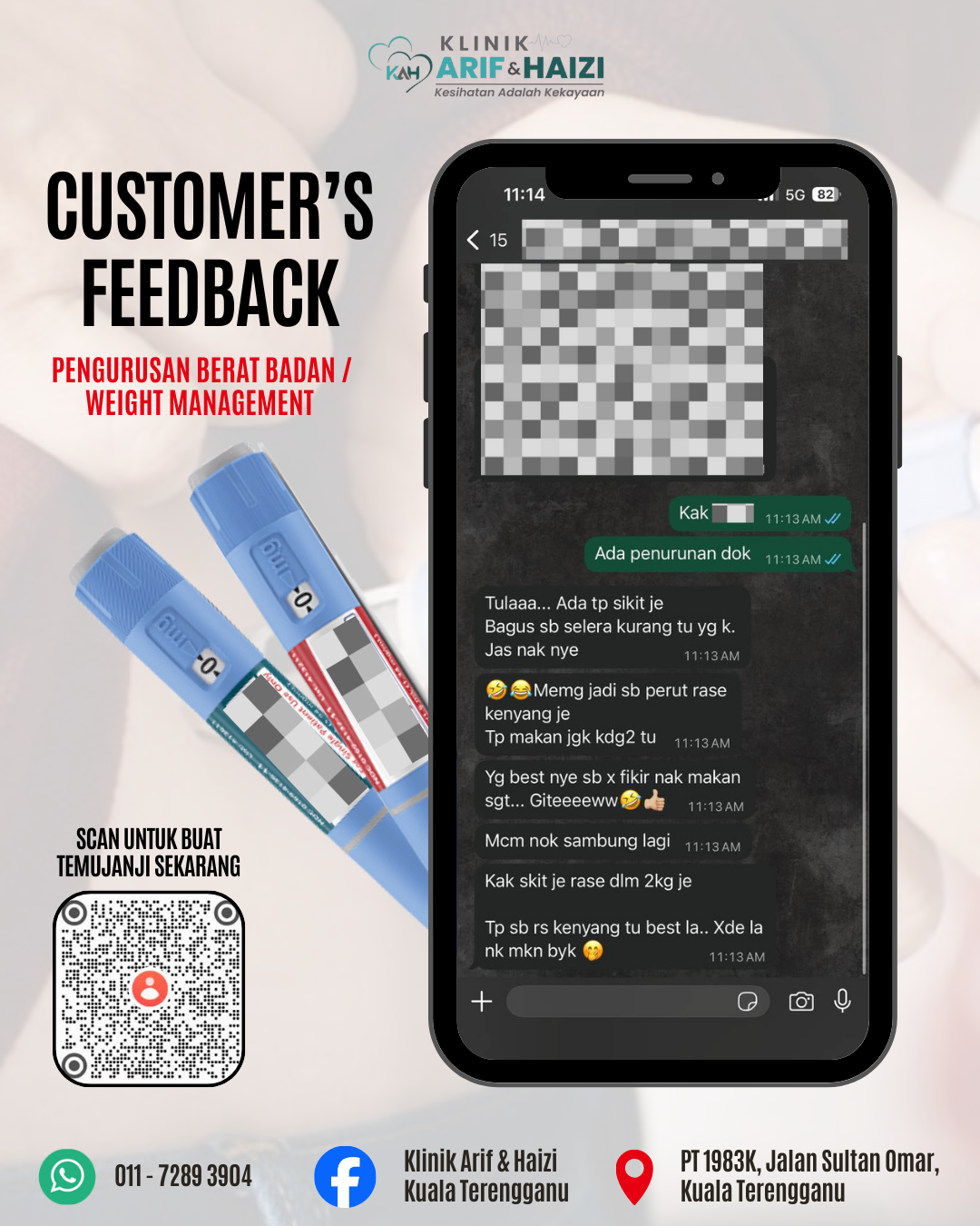 Pesakit - Bukti Rawatan Berat Badan